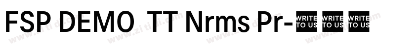 FSP DEMO  TT Nrms Pr字体转换